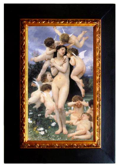framed  Adolphe William Bouguereau Return of Spring, Ta064